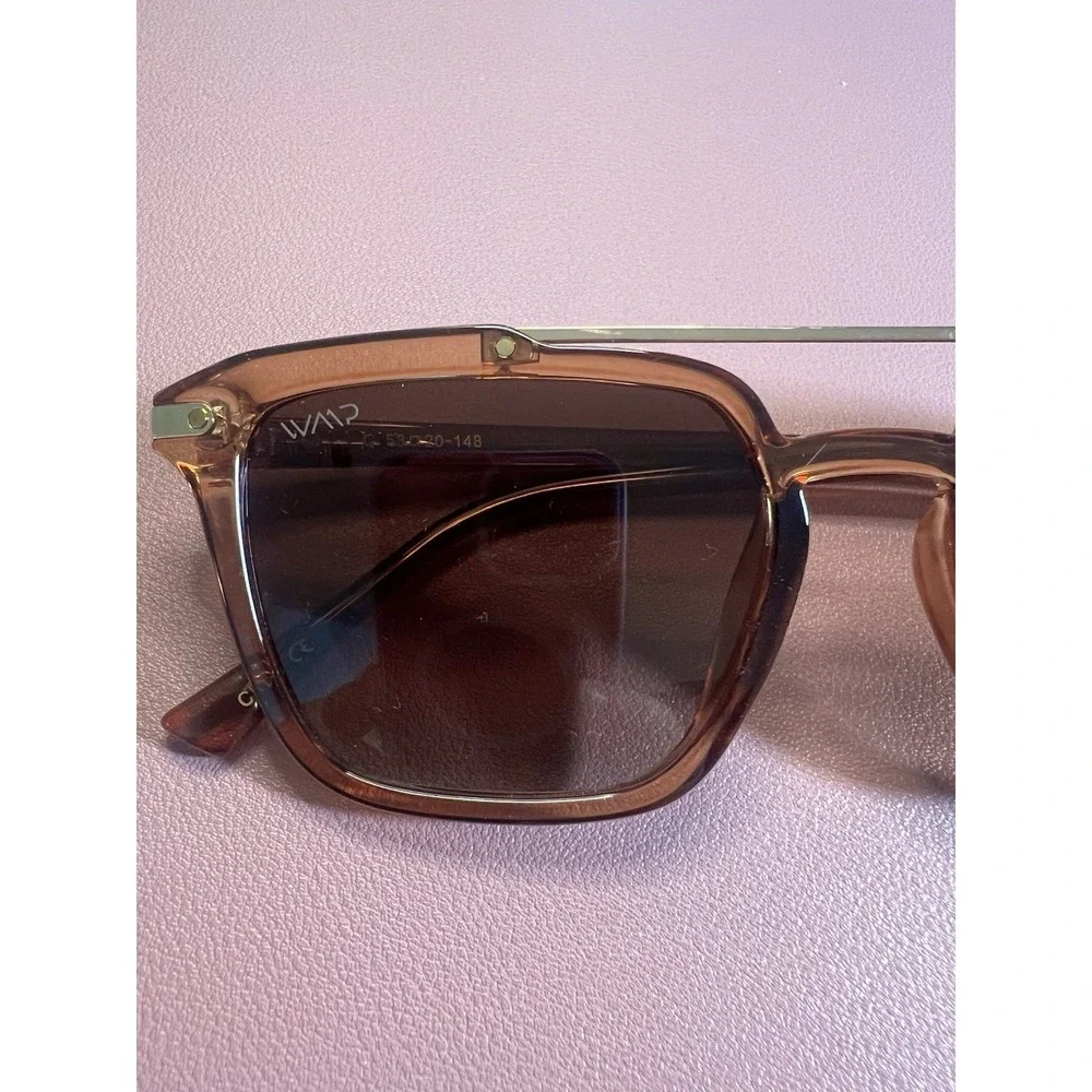 WearMe Pro WMP CONNER Square Polarized Sunglasses, Brown/Brown 53-20-148‎
